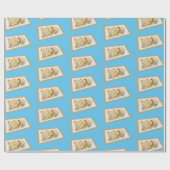 Jiaozi /餃子中国の漫画イラストレーション ラッピングペーパー (フラット)