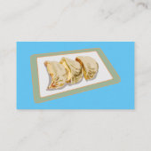 Jiaozi /餃子中国の漫画イラストレーション 名刺 (裏面)