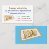 Jiaozi /餃子中国の漫画イラストレーション 名刺 (正面/裏面)