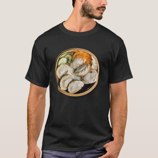 Jiaozi Gyoza Asian Food Last Minute Halloween ON B Tシャツ (正面)
