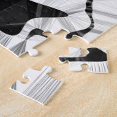 Jigsawの白黒パズル ジグソーパズル (側面)