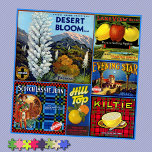 JIGSAWパズル – 砂漠開花：クラートラベルを作成 ジグソーパズル<br><div class="desc">ヴィンテージの6つの画像を組み合わせた大きな20インチ正方形のジグソーパズルは、1つの大きな画像コラージュにクレートラベルを生成。►このパズルは、676個の正方形の20x20インチサイズでのみ利用可能。►►イメージのエッジだけでなく、イメージ間のセパレータとして表示される淡青色の背景色のまわりには、修正できるイメージの唯一の部分である。背景セレクタ（画面）を使離れ用して、すべての画像の間で希望の色を選択もしする。►オプションで、一部のイメージカスタム文字または小さなイメージでパーソナライズできる。ジグソーのパズル好き保がしばらくは忙し、素敵な贈り物を！►►注意：画像の下部のパズル部分は含まれていない!!◄◄</div>