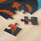 JigSawファウビスト女性肖像画 ジグソーパズル (側面)