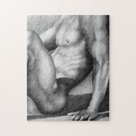 Jigsaw Puzzle 11x14 Male Bodybuilder Art +Gift Box ジグソーパズル (縦)
