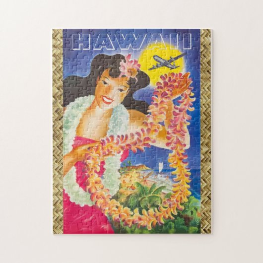 JIGSAW PUZZLE 11x14 - Vintage Hawaii Travel ジグソーパズル (縦)