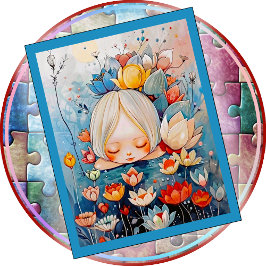 JIGSAW PUZZLE -All the Pretty Flowers (child size) ジグソーパズル