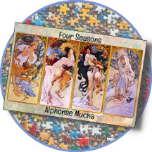 JIGSAW PUZZLE - Alphonse Mucha's "Four Seasons"
