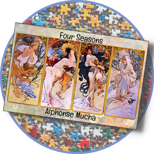 JIGSAW PUZZLE - Alphonse Mucha's "Four Seasons" ジグソーパズル