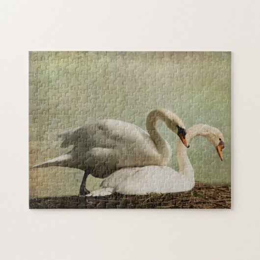 JIGSAW PUZZLE-NESTING SWANS ジグソーパズル (横)