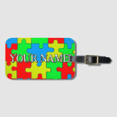 Jigsaw Puzzle Theme Personalized  ラゲッジタグ (正面横)