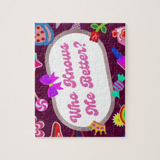 Jigsaw Puzzles – Cute Retro Typography Design for  ジグソーパズル (縦)