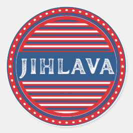 Jihlava City Pride Emblem – Czech Identity ラウンドシール