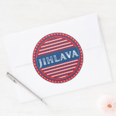 Jihlava City Pride Emblem – Czech Identity ラウンドシール (封筒)