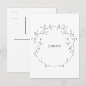 Jij Mooi Mens Compliment Botanische Quote Kaart ポストカード (正面/裏面)