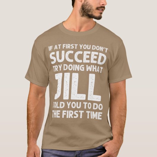 JILL 名入り クリスマス 誕生日 ジョーク プレゼント Tシャツ (正面)