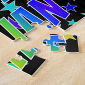 「JILLIAN」名、おもしろい「ハッピーバースデー」 ジグソーパズル (側面)