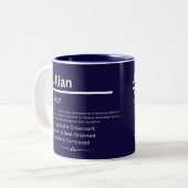 Jillian Personalized Girl Name Meaning Coffee Mug ツートーンマグカップ (正面左)