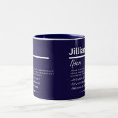 Jillian Personalized Girl Name Meaning Coffee Mug ツートーンマグカップ (中央)