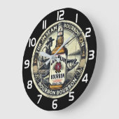 Jim Beam Vintage man cave whiskey ラージ壁時計 (傾斜)