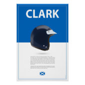Jim Clark Helmet ポスター (正面)