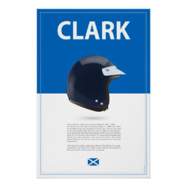 Jim Clark Helmet ポスター