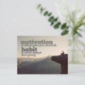 Jim Rohnのモチベーションと習慣 ポストカード (スタンド正面)
