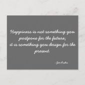 Jim Rohn感動的の引用はがき ポストカード (正面)