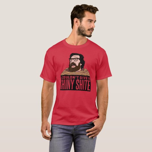 Jim Royle Quote I Couldnt Give a Shiny Shite vinta Tシャツ (正面フル)