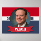 JIM WEBB 2016 ポスター (正面)