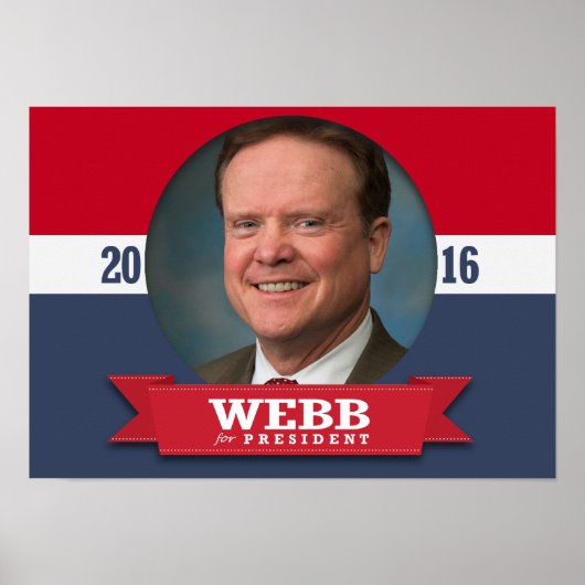 JIM WEBB 2016 ポスター (正面)