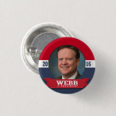 JIM WEBB 2016 缶バッジ (正面&裏面)