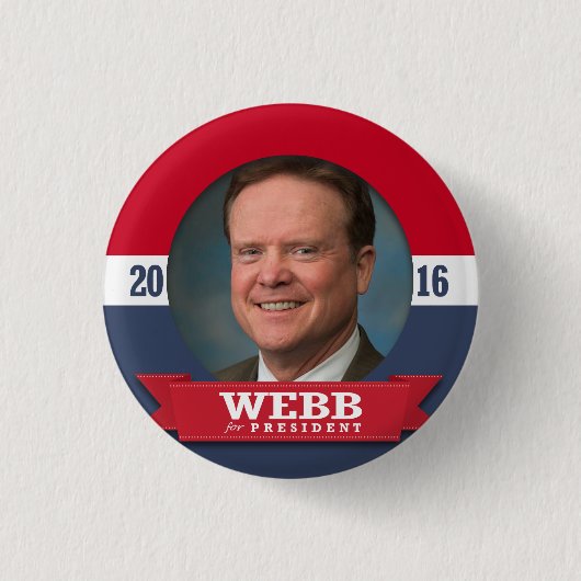 JIM WEBB 2016 缶バッジ (正面)