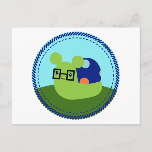 JimBobカタツムリ葉書 ポストカード (正面)