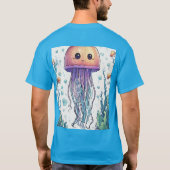 Jimi HendrixタイポグラフィTシャツ。 Tシャツ (裏面)