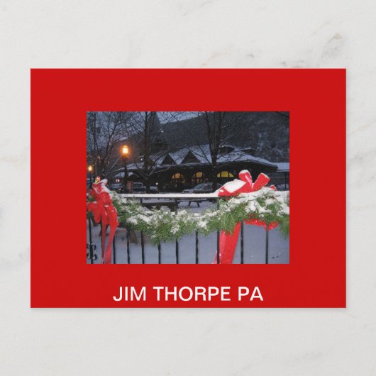 JimThorpeStationLg、JIM THORPE PA ポストカード (正面)