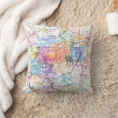 Jinan China City Map クッション (ブランケット)