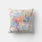 Jinan China City Map クッション (正面)