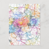 Jinan China City Map ポストカード (正面)