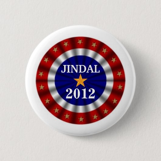 Jindal 2012のキャンペーンボタン 缶バッジ (正面)