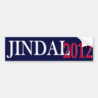 Jindal 2012のバンパーステッカーのシンプルI バンパーステッカー