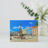 Jindrichuv Hradec,チェコ共和国の町広場 カード (スタンド正面)