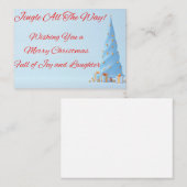 Jingleという言葉を使って挨拶のカード ノートカード (正面/裏面)