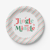 JingleとMingleのクリスマスパーティー ペーパープレート (正面)