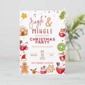 JingleとMingle Christmas Cookieパーティー 招待状 (スタンド正面)