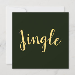 JINGLEフェスティバルスクリプトリッチフォレストグリーン背景