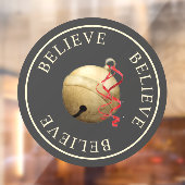 Jingleベル信じクリスマスで美しい ウィンドウサイン (シート2)