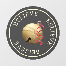 Jingleベル信じクリスマスで美しい ウィンドウサイン