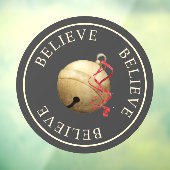 Jingleベル信じクリスマスで美しい ウィンドウサイン (シート3)