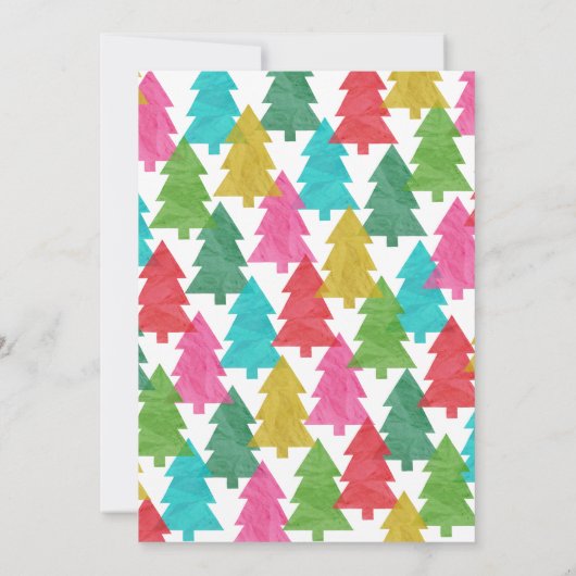 JingleモダンとMingleのクリスマスのパーティー 招待状 (裏面)