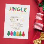 JingleモダンとMingleのクリスマスのパーティー 箔招待状<br><div class="desc">このおもしろい、明るいクリスマスパーティの招待状は、メイン文字とクリスマスツリーのアクセントの両方のためのカラフルの重なり合ったティッシュペーパーデザインを特徴とする。主実在文字の一部の金ゴールドフォイルは、クラスのtouchを追加する。招待状の後ろに一致する紙クリスマスツリーのデザインが含まれ、巧妙に細工された外観をよくはしゃぐ持つ。この軽やかな招待は、一緒に笑い、応援、そして休日の喜祝びを呼び起こす！*オラベラティッシュペーパーが制作したプリント作品。</div>